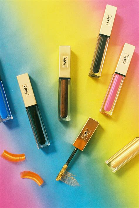 ysl i m the storm|YSL’s New Vinyl Couture Colored Mascaras Are a Spring Must.